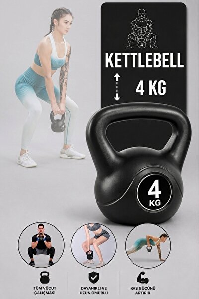 GUS Company 4 KG Kettlebell Dambıl Çaydanlık Tipi Dumbell