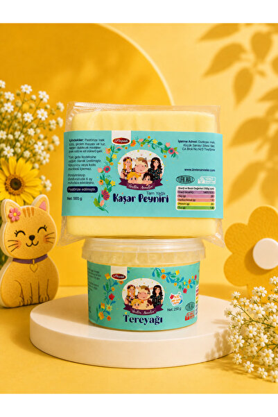 Paşalı Kaşar Peyniri 500 gr Ve 250 gr Tuzsuz Tereyağ