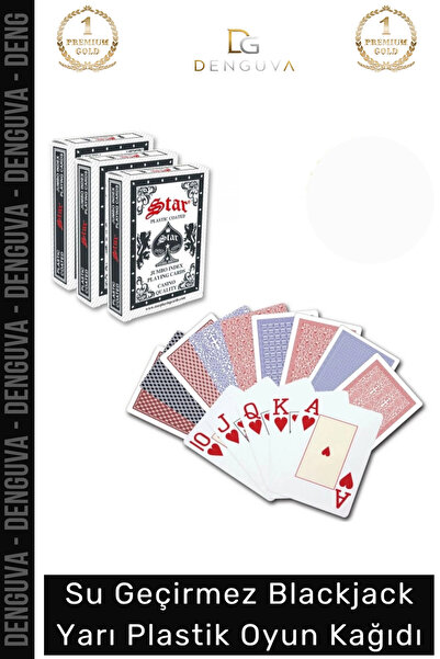 Denguva #İskambil Su Geçirmez Dayanıklı Profesyonel Texas Holdem Blackjack Po...