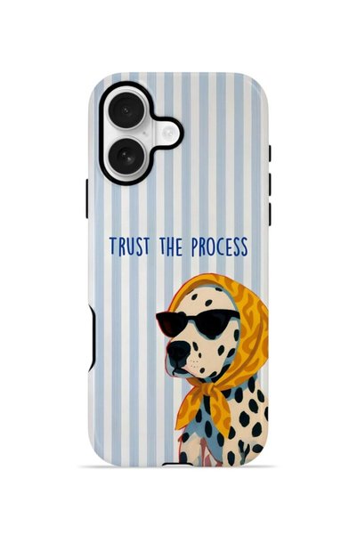 PiyasaSepeti iPhone 16 Vorian Dual Layer Case Trust the Process Dalmatian