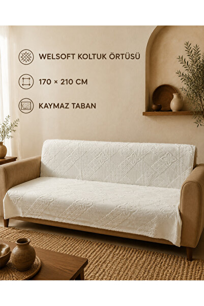la lune home Wellsoft Sofa Cover 170X215 Non-Slip Base