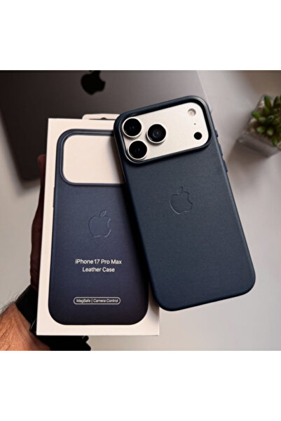 Lunex Case iPhone 17 Pro Max Magsafe Animasyonlu Deri Lansman Leather Kılıf