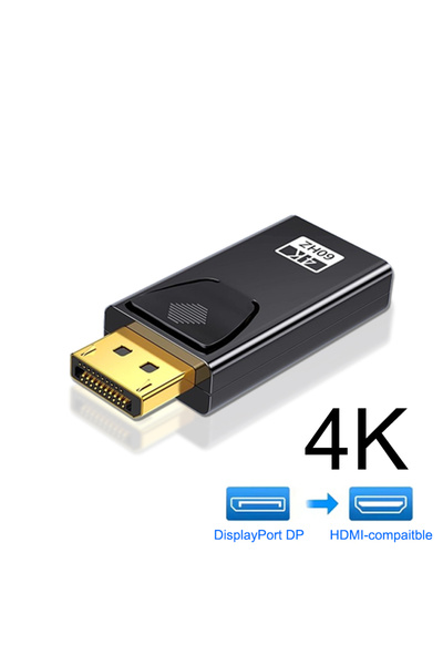 choice2 محول DisplayPort إلى HDMI متوافق مع تقنية 4K، موصل DP ذكر إلى HDTV أن...