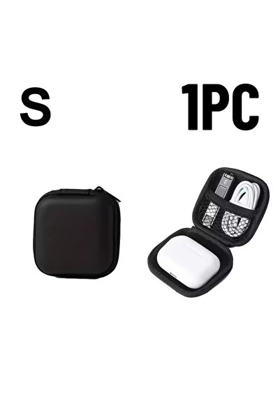 Choice 1PC-S 1PC Reusable Black Storage Bag Multifunctional Data Cable Storag...