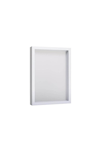 Pearhead Ramă pentru amprente de familie - Kit de amintiri transparent stratificat cu 4 culori de vopsea, Alb