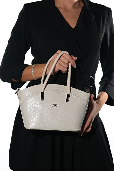 LuviShoes 1375 Cream Grain Women's Shoulder Bag