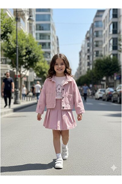 Generic Brand 446404 تنورة باباتيا من قماش الجبردين TK 3Y,5Y,4Y,6Y PMBE