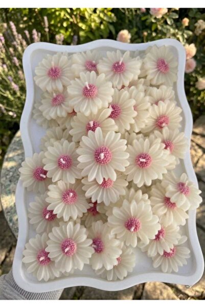 FLORYN 10’lu Papatya Şekilli Dekoratif Mum Seti | Mini Çiçek Mum | Hediyelik ...