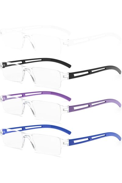 KoKoBin Γυαλιά πρεσβυωπίας χωρίς πλαίσιο με φίλτρο μπλε φωτός, αντι-μπλε φωτό...