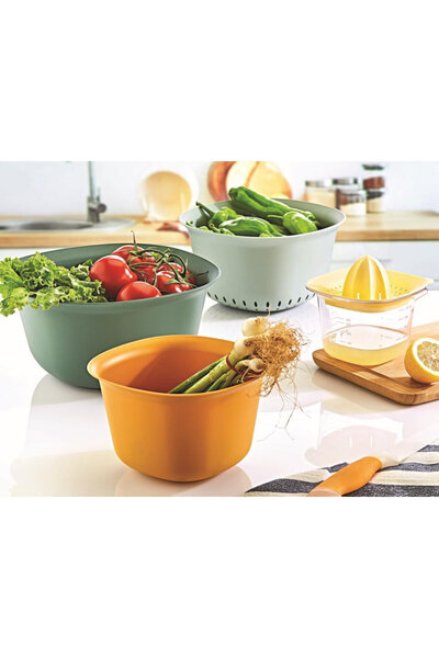 Tercih Home 5'li Chef Profesyonel Hazırlık Seti - Karıştrıma Kasesi Süzgeç Li...