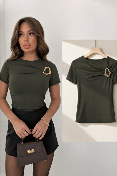 peri tower Γυναικεία μπλούζα με κούμπωμα στο στήθος, λεπτομερής λεπτομέρεια, ...