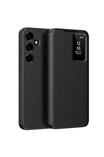 Stef's Cat Husă pentru Samsung Galaxy A57 5G, Stef's Cat, Seria SmartView, negru