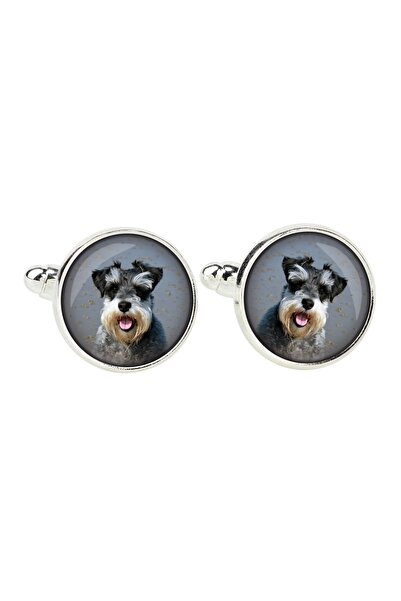 Art - Dog Schnauzer - cufflinks, a shirt accessory, a shirt pendant from the ...