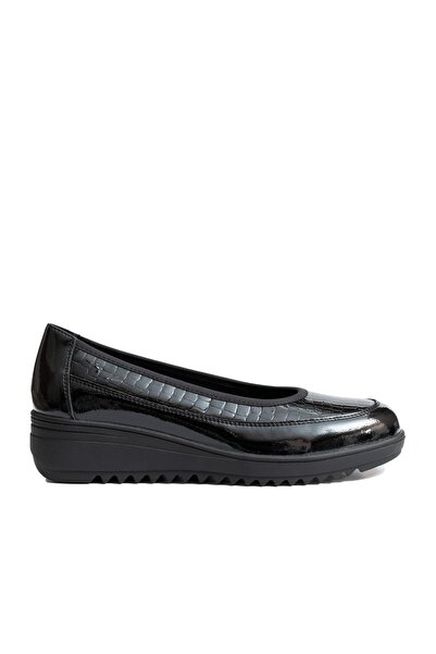 UrbanShoes Pantofi casual damă din piele naturală, Karisma - 4428 Negru Naplac