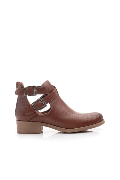 UrbanShoes Women's perforated summer ankle boots made of natural Leather , Le...