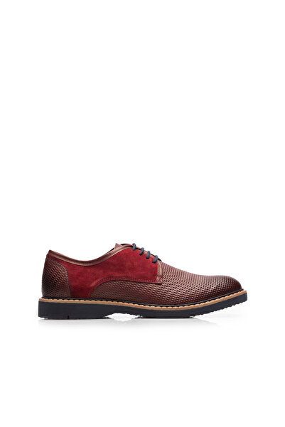 UrbanShoes Pantofi casual barbati din piele naturala,Leofex- 938 Visiniu Box
