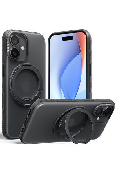 Stef's Cat Θήκη iPhone 17, Γάτα του Στεφ, Σειρά Ostand R Fitness, Μαύρο