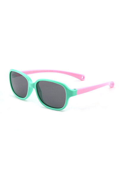 Techsuit Ochelari de soare polarizați (8192-C1) - pentru bebeluși - Verde/ Ro...