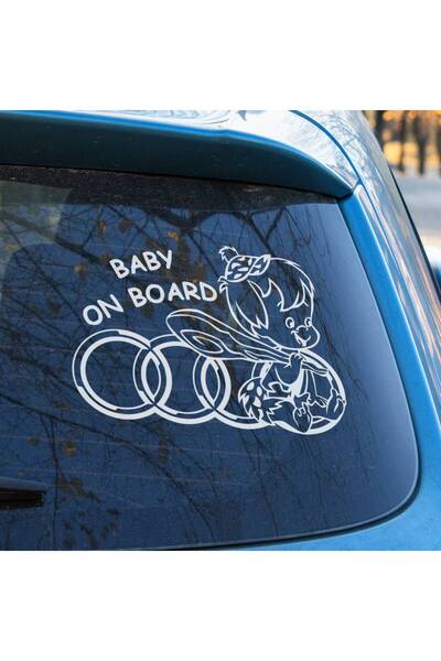 OEM Sticker auto (30cm) - Baby on Board Audi