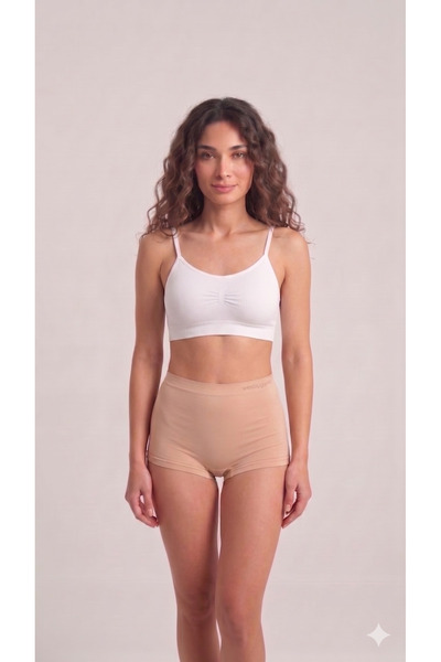 westicgiyim Γυναικείο Crop Top χωρίς ραφές με λεπτές τιράντες – Ελαστικό, Άνε...