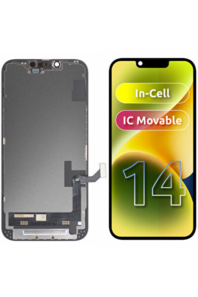 JK Display cu Touchscreen pentru Apple iPhone 14, cu Rama, Versiune LCD In-Ce...