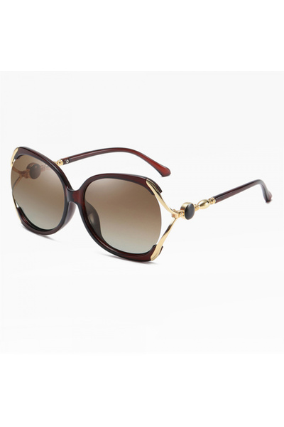 Techsuit Women's Sunglasses 1722, Polarized, UV Protection, Brown