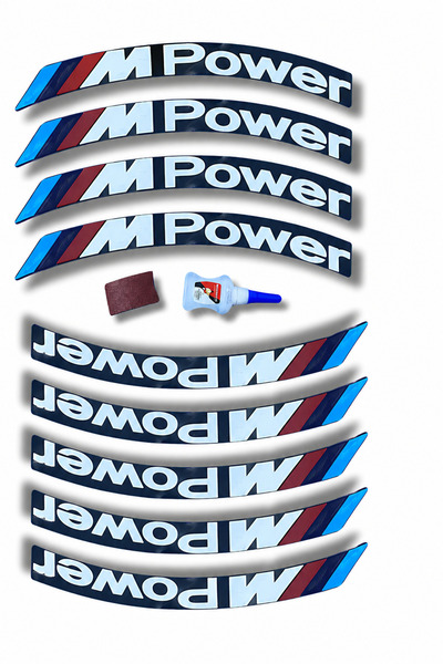 ASTUNİNG Mpower Tire Lettering 8 Pieces Size 2.5cm 37cm