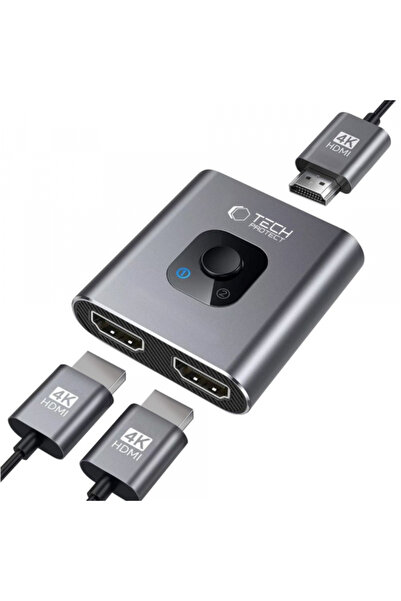 Tech-Protect Switch Video HDMI HB07, Gri
