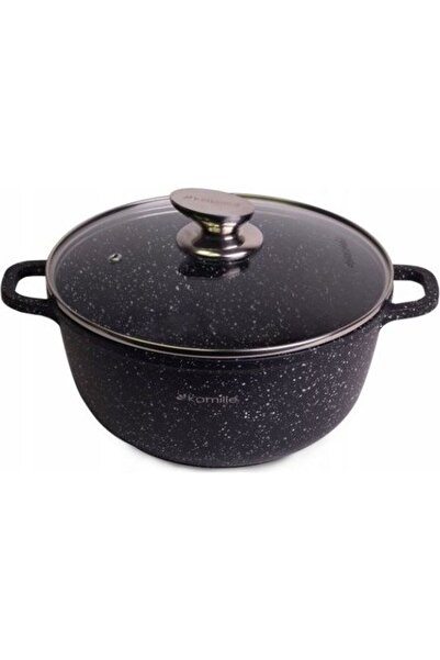 Kamille Ghiveci 4405 negru marmorat 4.5 L