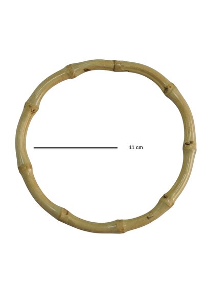 MarifetDükkan 11 CM BAMBU ÇANTA SAPI O MODEL / 2 ADET