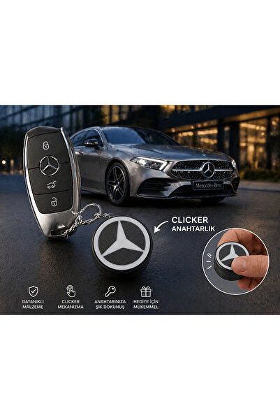 YSN SOUNDS Mercedes Clicker Anahtarlık , Mercedes Logolu Clicker Araç Anahtar...