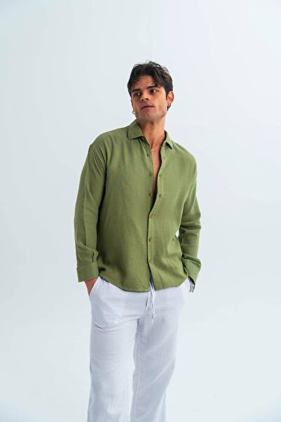 THE OTANTİK Soft Linen Blend - Müslin Gömlek
