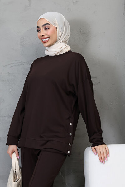 Pure Class Snap-Fastened Modal Fabric Tracksuit Set