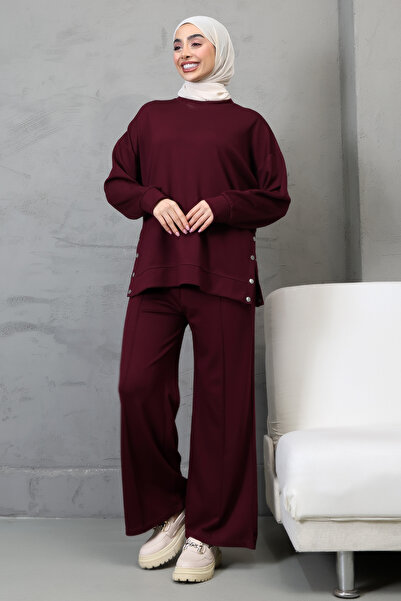 Pure Class Snap-Fastened Modal Fabric Tracksuit Set