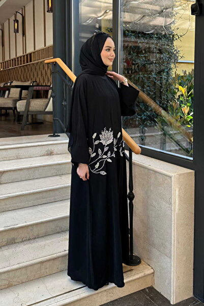 VİOLETTE BY SEPİDEH ATEŞ GÜLÜ ABAYA