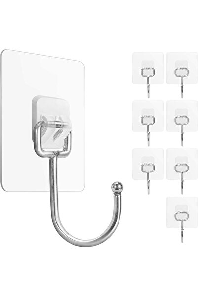 E-ANAMAG Αυτοκόλλητη Κρεμάστρα με Γάντζο – 7 x 7 x 6 εκ. – Εγκατάσταση χωρίς ...