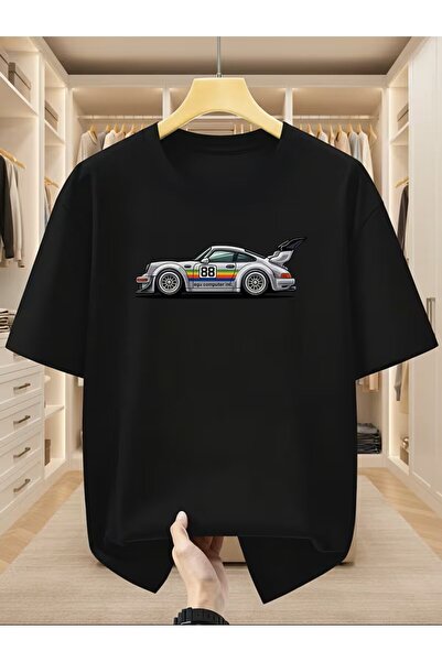Lider Leather Tricou imprimat. Tricou casual cu mânecă scurtă pentru vară și ...