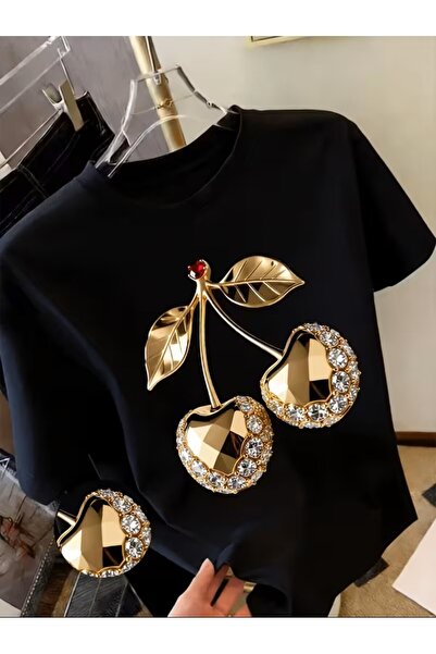 Lider Leather Μπλουζάκι με στάμπα. Κοντομάνικο μπλουζάκι για καλοκαίρι και άν...