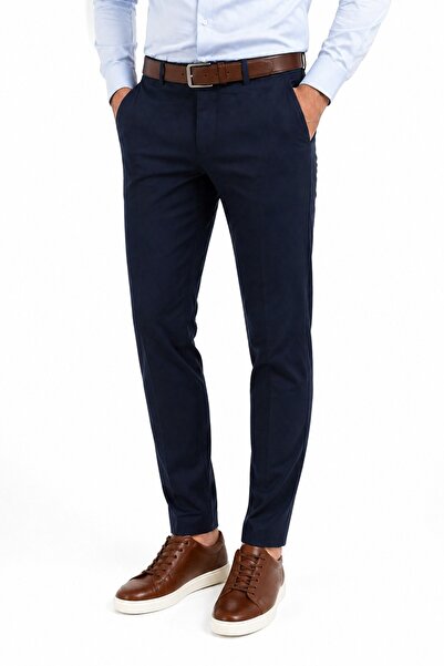 LAVETTO Men's Canvas Trousers Regular Fit Summer Bgl-St05406