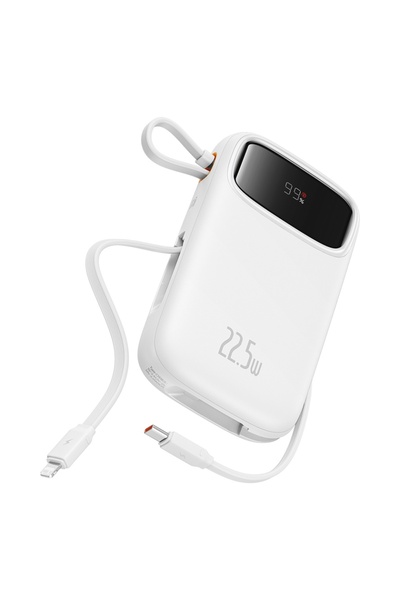 Baseus Baterie externă, 2x Type-C, USB, 22.5W, 20000mAh + Cablu Type-C, 30cm,...