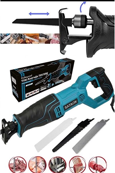 Sataok TİLKİ KURUĞU ET KESME TAHTA KESME YENİ NESİL 750 W Kemik Kesme Tilki K...