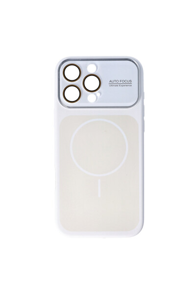 SEP Husa Silicon Magsafe Camera Shield Apple iPhone 16 Pro Max Alb