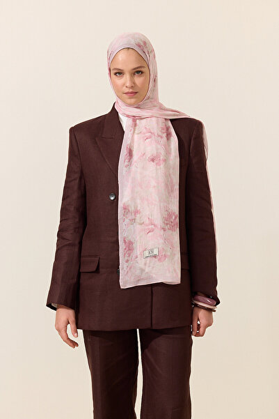 cs camellia scarf Ria Rami Shawl - Pink