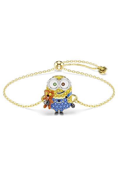 Swarovski Minions Bob Bileklik Pave Çok renkli Sarı Altın Rengi Kaplama