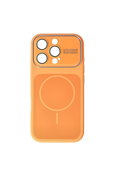 SEP Husa Silicon Magsafe Camera Shield Apple iPhone 16 Pro Portocaliu