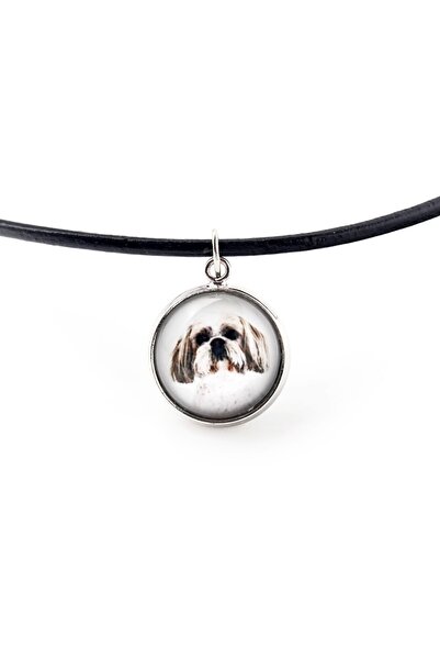 Art - Dog Shih Tzu, Câine Crizantemă - pandantiv colier cu fotografia ta, luc...