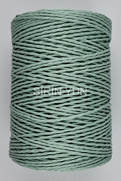 Şirin Yün Sarılmış Kağıt İp 200 Gram 240 Metre Nil Yeşili 73