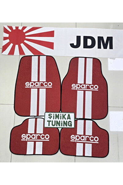 şimika tuning tuningmarketim SPARCO KIRMIZI DEKOR OTO HALI PASPAS VE TORPİDO ...
