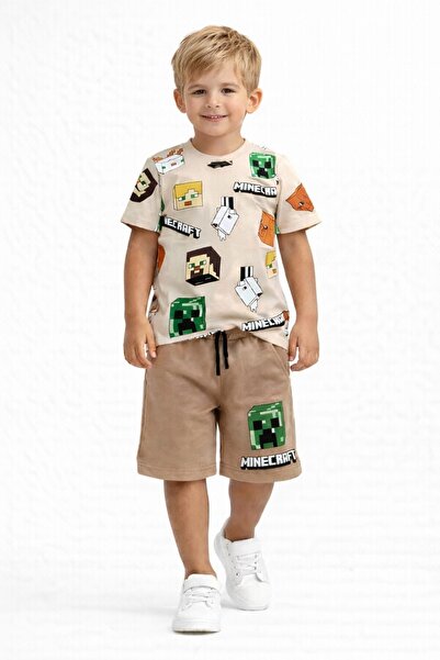 Honey Kids Erkek çocuk yazlık şortlu alt üst takım