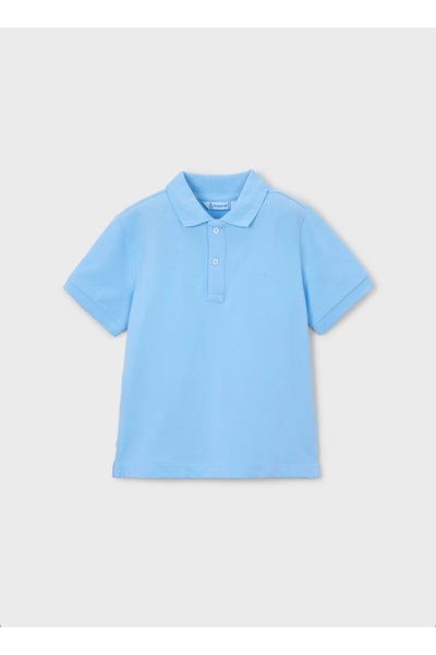 MAYORAL Limi̇ Boy's Soft Textured Polo Collar T-Shirt